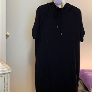 Hooded maxi dress